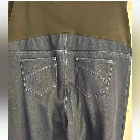 NWT Maternity Time & Tru 2 Pair  Dark Wash Jeggings Sz Small 4-6 NEW - Picture 5 of 6